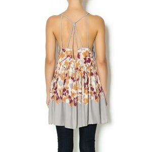 NWT FREE PEOPLE Shortie Slip Dress Tunic Gray S